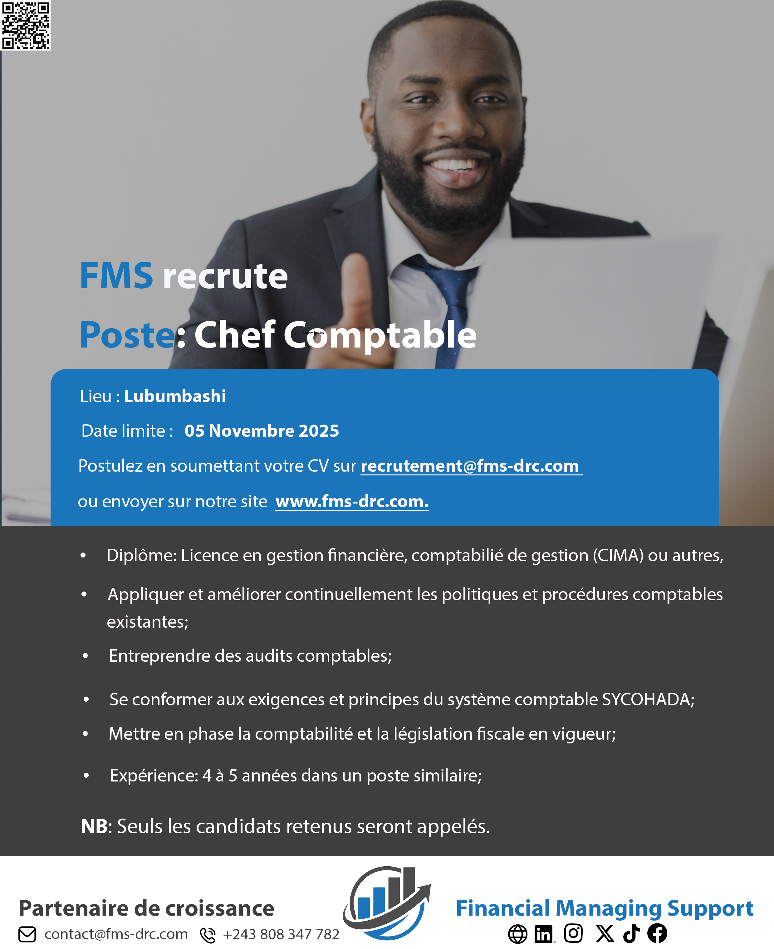 Affiche Chef Comptable